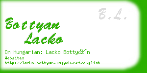 bottyan lacko business card